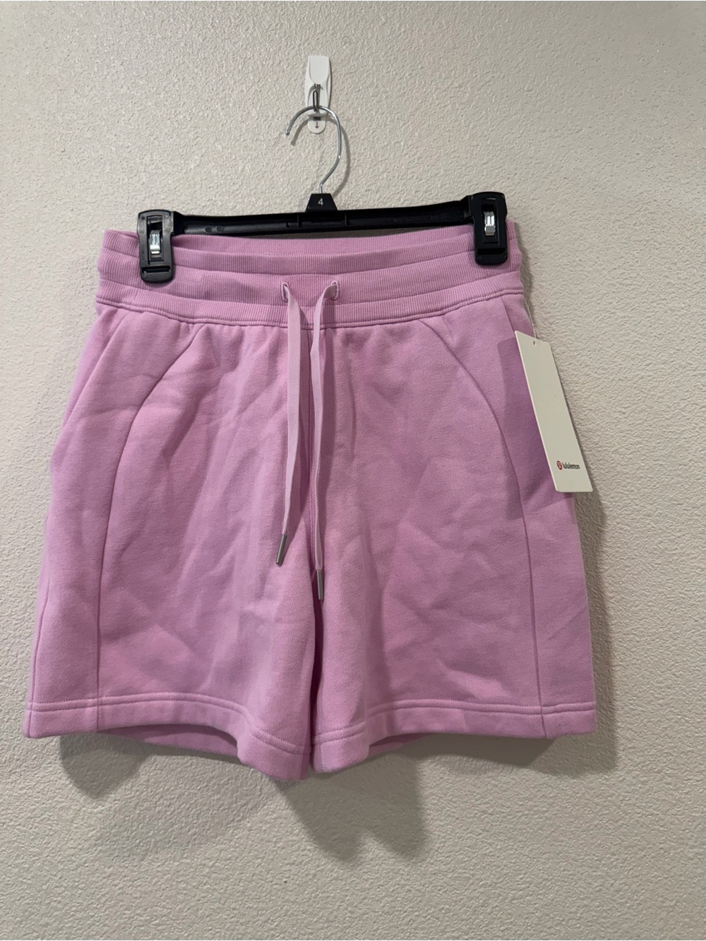 lululemon athletica Women's Lavender Pink Drawstring Athletic Shorts